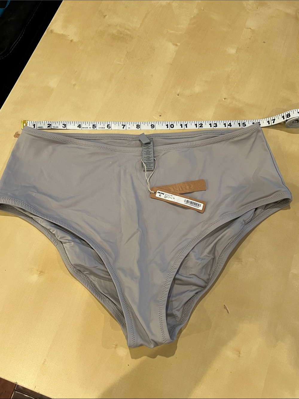 SKIMS Recycled Swim Full Brief XL Bottoms - Chrome NWT